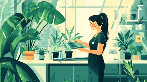 Indoor Gardening with Digital Assistance