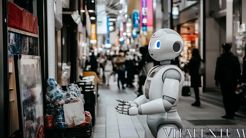 AI ART Urban Robot Encounter