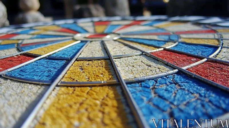 AI ART Vivid Geometric Mosaic Art