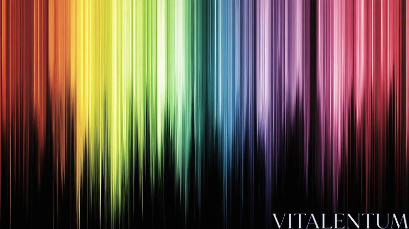 Colorful Spectrum Light Streaks Design AI Image