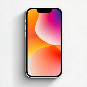 Modern Mobile Phone with Colorful Screen