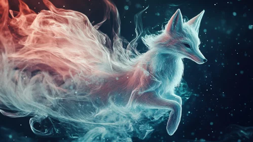 Mystic Fox with Smokey Aura