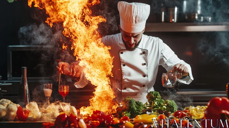 Professional Chef Culinary Expertise AI Image