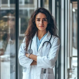 Healthcare Professional by the Window