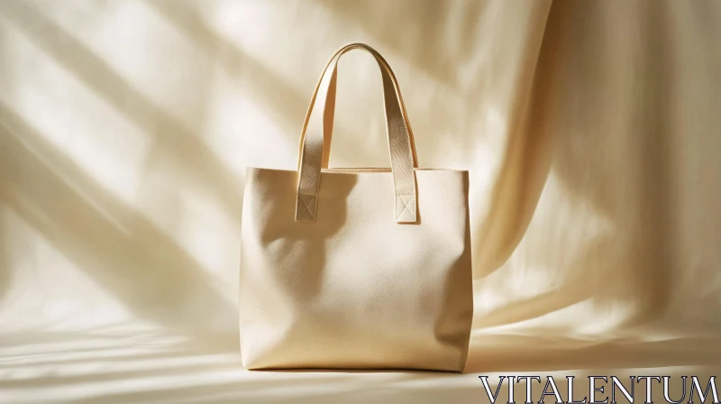 Minimalist Beige Tote Bag Composition AI Image