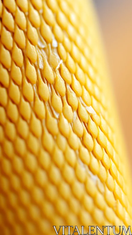 Detailed Closeup of Yellow Peel - A Macro Photography Masterpiece AI Image