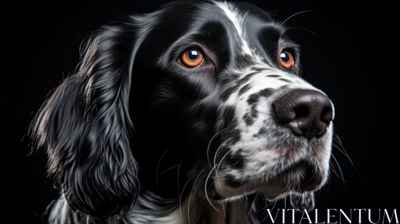 Springer Spaniel Portraiture: A Captivating Canine Study AI Image