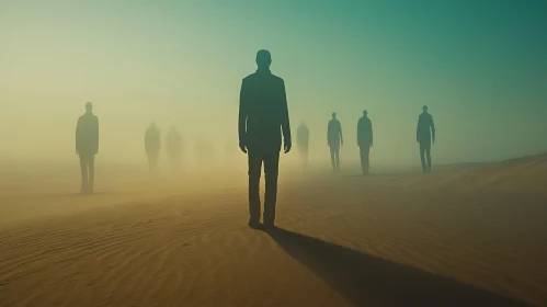 Figures in the Desert Mist