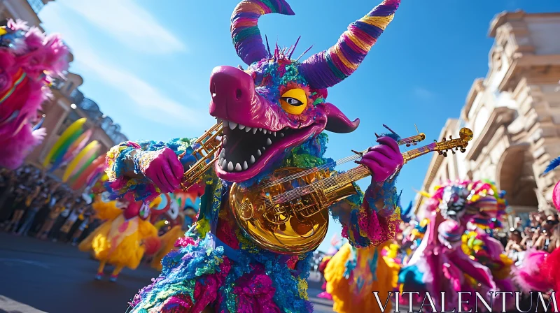 AI ART Musical Dragon at Carnival