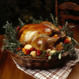 Thanksgiving Turkey Dinner Still Life
