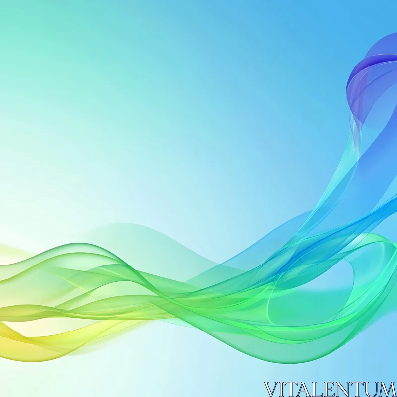 Fluid Color Gradient Abstract Art AI Image