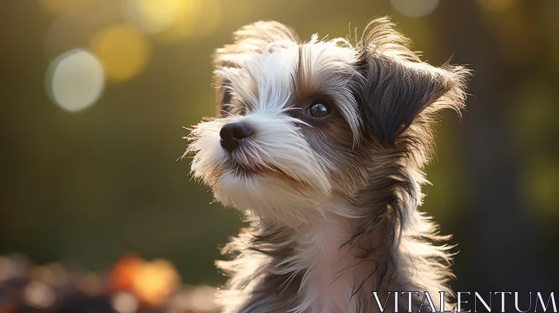 Award-Winning Canine Portrait: Bokeh and Soft Lighting AI Image