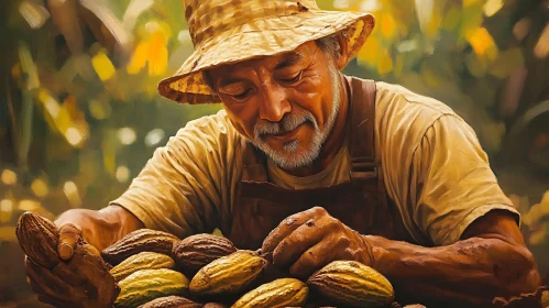 Cocoa Harvest: A Farmer's Dedication