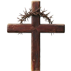 Religious Symbol: Cross and Thorns