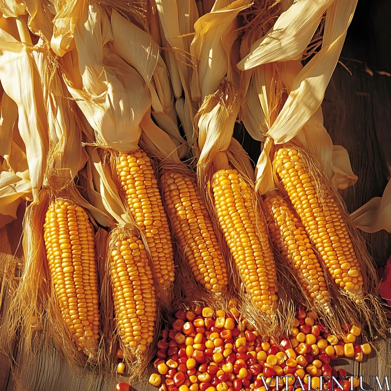 AI ART Rustic Corn Harvest