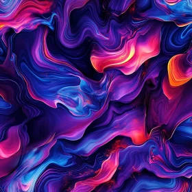 Vibrant Fluidity in Abstract Art