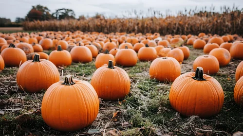 Field of Pumpkins, Autumnal Bounty