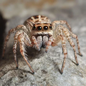 Intricate Spider Close-Up Macro Photograph