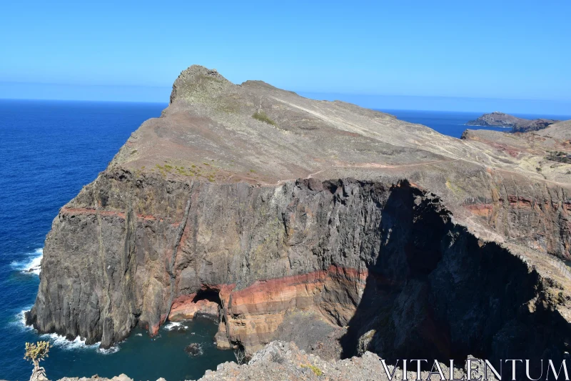 Rugged Madeira Cliffs Free Stock Photo