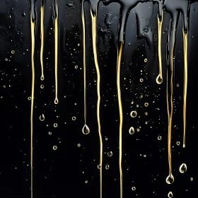 Golden Liquid on Dark Canvas