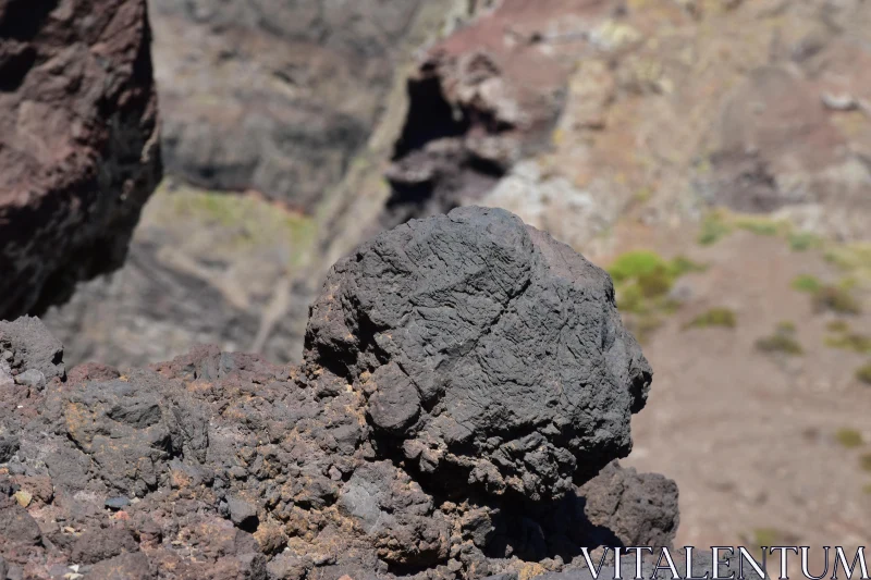 Volcanic Rock Landscape Free Stock Photo