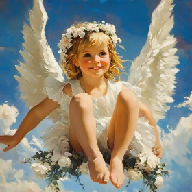 Innocence in the Clouds: A Child Angel