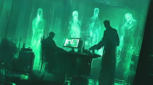 Green Laboratory with Ghosts