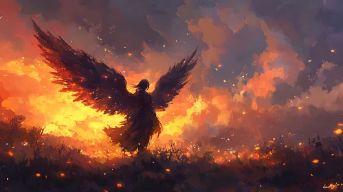 Angel of Fire and Sky