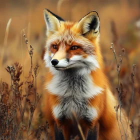 Red Fox in Natural Habitat