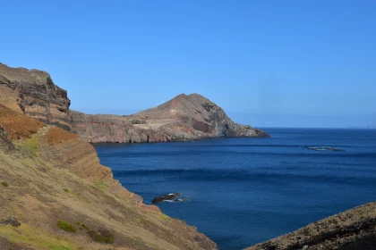 Scenic View of Madeira's Cliffs and Sea