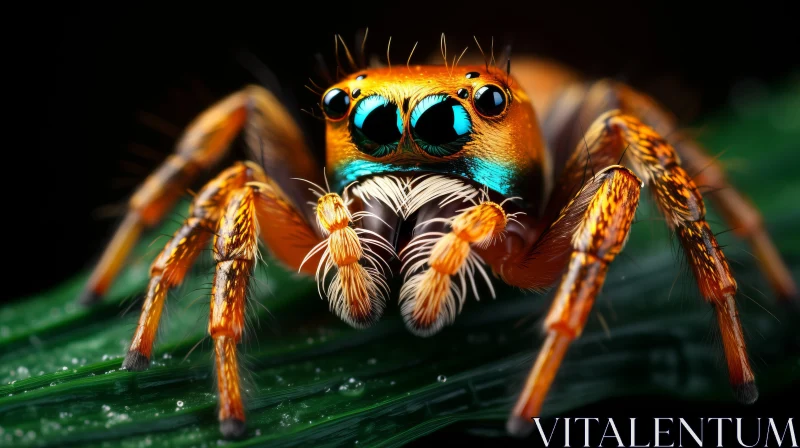 Asian Spider in Photorealistic Wildlife Art AI Image