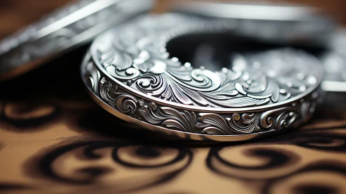 Exquisite Silver Jewelry Showcasing Engraving and Rococo Art