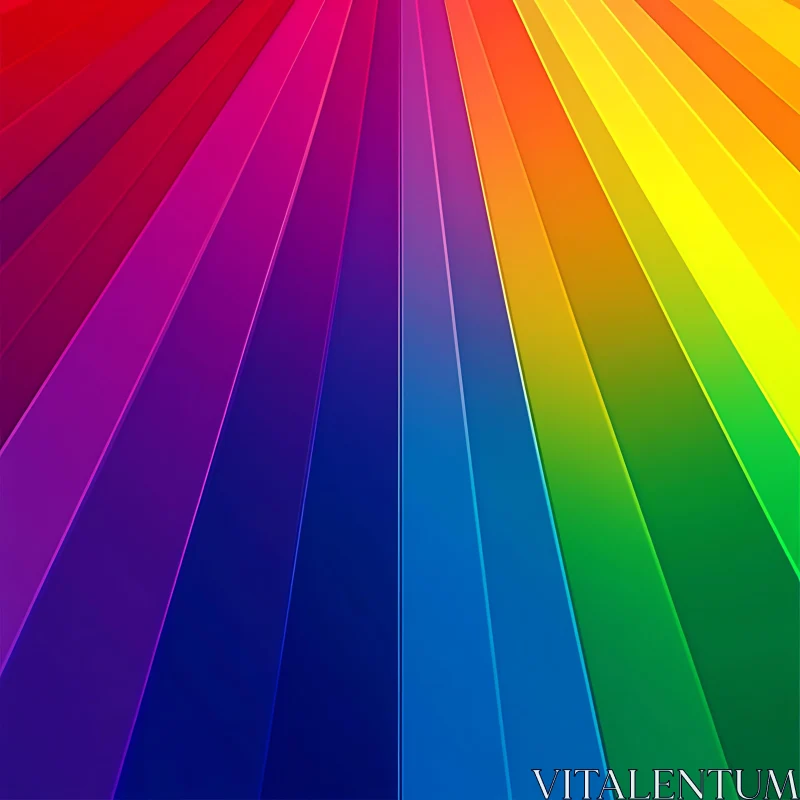 Colorful Lines Gradient Abstract Image AI Image