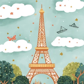 Dreamy Parisian Landscape