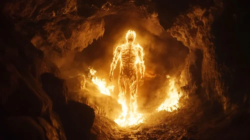 Inferno Person in Cave