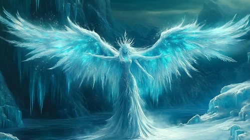 Winter Angel in Glacial Domain