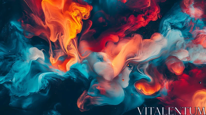 AI ART Vivid Swirls in Abstract Cloud Formation