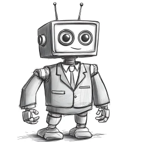 Business Robot: A Stylized Depiction