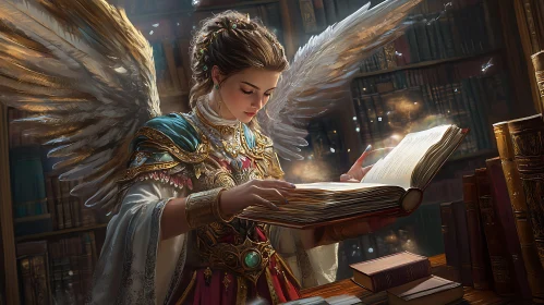 Angel in Library