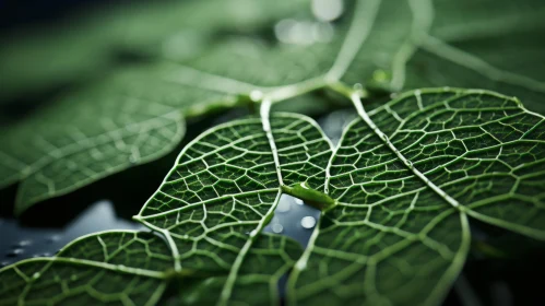 The Intricate Beauty of a Light-kissed Leaf