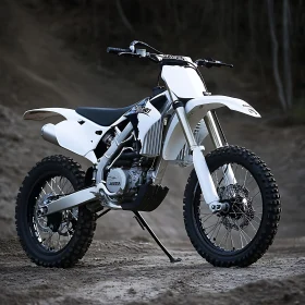 Off-Road Motorcycle on Sand