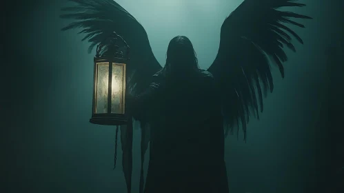 Winged Figure with Lantern