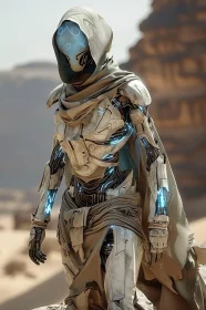 Desert Robot in Sandstorm