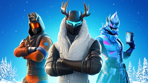 Stylized Winter Heroes in Fortnite