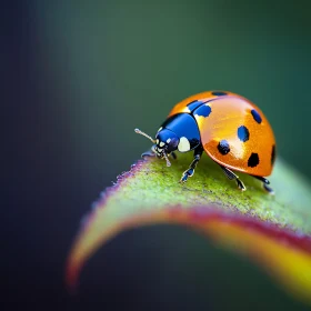 Close-Up of a Ladybug with Stunning Detail