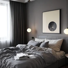 Minimalist Bedroom with Gray Palette