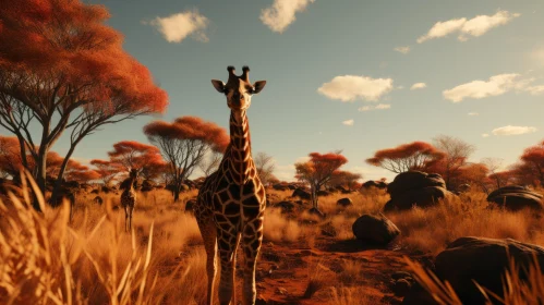 Giraffes in Wilderness: An African-Influenced 3D World