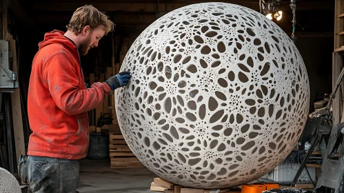 Perforated Sphere Creation in Studio