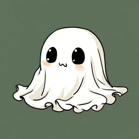 Spooky and Sweet Ghostly Character