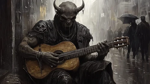 Rainy Day Demon Guitarist